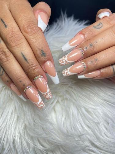 Esmaltado permanente Acrigel estilo francés delicado - johannils.cl - acrigel Peñaflor